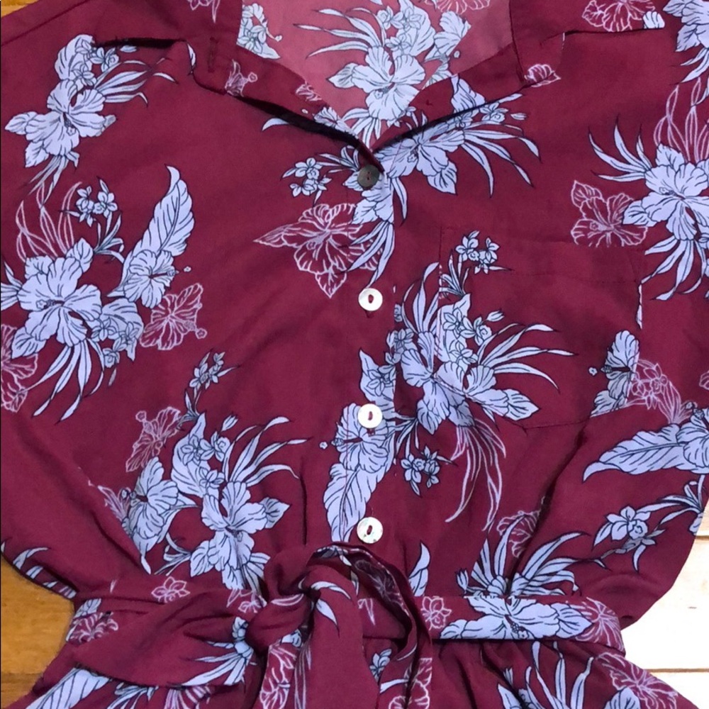 Kimchi Blue Belted Collared Romper - Picture 4 of 8